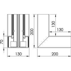 OBO Bettermann 6274540 montážní příslušenství (š x h) 130 mm x 70 mm 1 ks čistě bílá