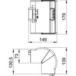OBO Bettermann 6274610 montážní příslušenství (š x h) 179 mm x 73 mm 1 ks čistě bílá
