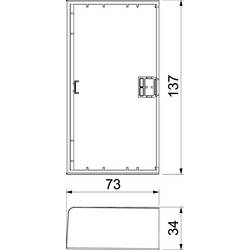 OBO Bettermann 6132779 zakončení (š x h) 137 mm x 73 mm 1 ks šedá