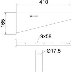 OBO Bettermann 6417795 Nástěnný držák (d x š x v) 410 x 60 x 195 mm 1 ks kov