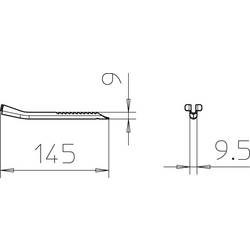 OBO Bettermann 6357536 montážní příslušenství (š x v) 9.5 mm x 22.5 mm 1 ks