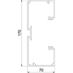 OBO Bettermann 6132731 Spodní díl (d x š) 2000 mm x 170 mm 1 ks bílá