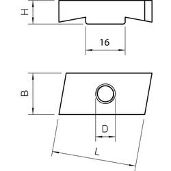 OBO Bettermann MS40SN M6 ZL 1147106 posuvná matice 6 mm ocel 50 ks