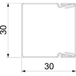 OBO Bettermann 6248489 kabelová lišta (d x š) 2000 mm x 30 mm 2 m bílá