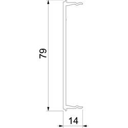 OBO Bettermann 6132736 Horní díl (d x š) 2000 mm x 79 mm 1 ks bílá