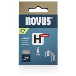 Novus Tools 042-0784 svorky z jemného drátu Typ 37 1870 ks Rozměry (d x š) 6 mm x 10.6 mm