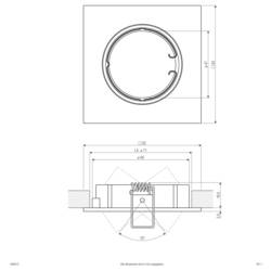 EVN 646013 646013 vestavné bodové svítidlo, halogenová žárovka, žádná, 50 W, chrom