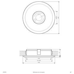 EVN L23061302 L23061302 LED vestavné svítidlo, LED, pevně vestavěné LED, 6 W, hliník