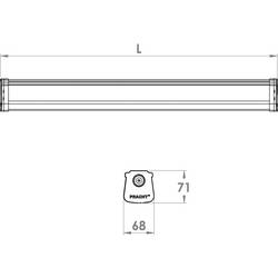 Pracht 5231004B-KALTA_BL LED světlo do vlhkých prostor LED pevně vestavěné LED 20 W bílá bílá