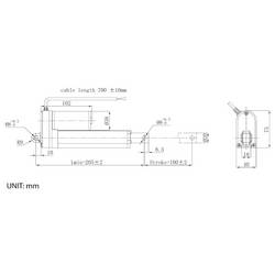 TRU COMPONENTS lineární servomotor TC24-100-150 TC-13492792 délka 100 mm Posuvná síla 150 N 24 V/DC 1 ks