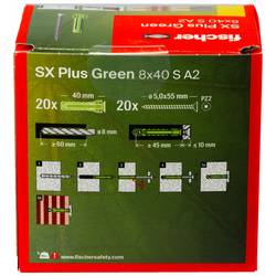 Fischer 567937 SX Plus Green hmoždinka 20 ks