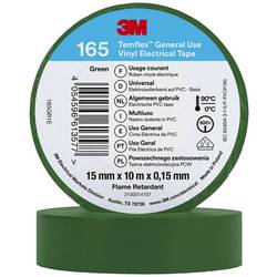 3M Temflex™ 165 165GR1E izolační páska Temflex™ 165 zelená (d x š) 10 m x 15 mm 1 ks