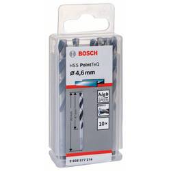 Bosch Accessories 2608577214 2608577214 HSS kovový spirálový vrták 4.6 mm Celková délka 80 mm DIN 338 válcová stopka 10 ks