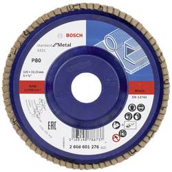 Bosch Accessories 2608601276 X431 vějířový brusný kotouč Průměr 125 mm Ø otvoru 22.33 mm Zrnitost 80 ocel 1 ks