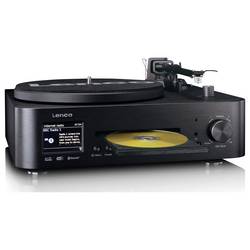 Lenco MC-760BK stereo systém DAB+, CD, MP3, gramofón, Bluetooth, černá