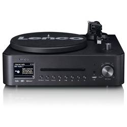 Lenco MC-760BK stereo systém DAB+, CD, MP3, gramofón, Bluetooth, černá