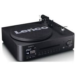 Lenco MC-760BK stereo systém DAB+, CD, MP3, gramofón, Bluetooth, černá
