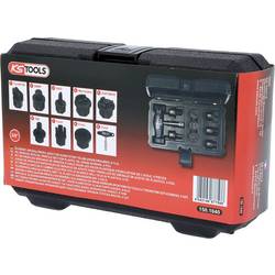 KS Tools 150.1040 Sada 3/8 speciálních profilů pro plastové šrouby a výpustné oleje, 9 ks