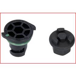 KS Tools 150.1040 Sada 3/8 speciálních profilů pro plastové šrouby a výpustné oleje, 9 ks