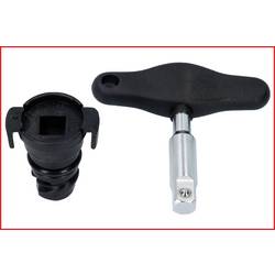 KS Tools 150.1040 Sada 3/8 speciálních profilů pro plastové šrouby a výpustné oleje, 9 ks