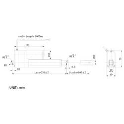 TRU COMPONENTS lineární servomotor TC24-100-500 POT TC-14973312 délka 100 mm Posuvná síla 500 N 24 V/DC 1 ks