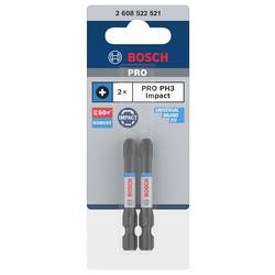 Bosch Accessories 2608522521 2608522521 křížový bit Pohon (šroubovák): 1/4 (6,3 mm) Typ zakončení: křížový PH PH 3