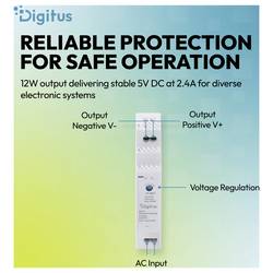 Digitus DN-PWR-SST-125 síťový zdroj na DIN lištu 5 V/DC 2.4 A 12 W Obsah 1 ks