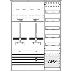 Striebel & John 2CPX054261R9999 DA37BG Osazená rozvodnice pod omítku, na omítku, částečně zapuštěný Obsah 1 ks