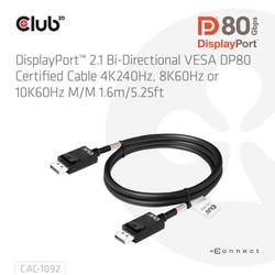 club3D DisplayPort kabel Konektor DisplayPort 1.6 m černá CAC-1092 Kabel DisplayPort