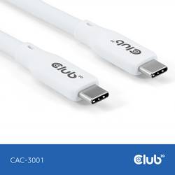 club3D Kabel USB-C USB 4.0 USB-C ® zástrčka 2.00 m bílá CAC-3001