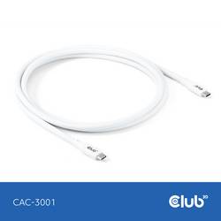 club3D Kabel USB-C USB 4.0 USB-C ® zástrčka 2.00 m bílá CAC-3001