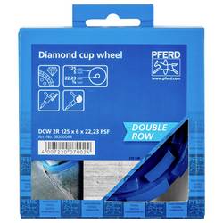 PFERD TOOLS 68300068 NÁSTROJ PFERD TOOLS Diamant DCW 2R 125x6x22,23 mm pro legalizaci betonu a potěru Průměr 125 mm