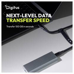 Digitus Kabel USB-C USB 4.0 USB-C®, USB-C ® zástrčka 0.5 m černá 16K UHD, 10K UHD, 8K UHD, 4K UHD, S průchodkou chránící proti zlomení, silikonový, flexibilní