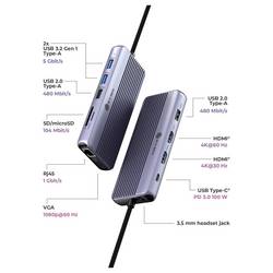 ICY BOX USB-C® dokovací stanice IB-DK4062-CPD napájení USB-C®