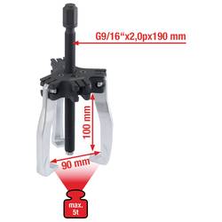 KS Tools 640.4204 Stahovák Upínací rozsah 90 mm Počet háčků 3