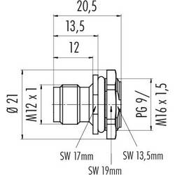 binder 86 4331 1002 00004 neupravený zástrčkový konektor pro senzory - aktory, 86 4331 1002 00004-20, piny: 4, 1 ks