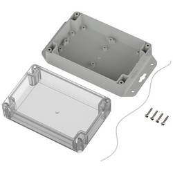 TRU COMPONENTS TC-10860812 Přírubové pouzdro 150 x 100 x 60 ABS-PC světle šedá 1 ks