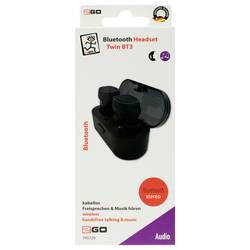 2GO Bluetooth Headset TWIN BT Headset do uší (In Ear) černá