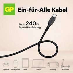 GP USB kabel USB-C®, USB-A zástrčka 1.50 m černá GPCBCCBVBKUSB971