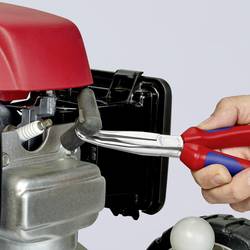 Knipex 38 95 200 pro elektroniku a jemnou mechaniku ploché jehlové kleště 45° zahnuté vanadová elektrikářská ocel 200 mm