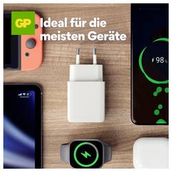 GP GPWC20WPWHUSB824 USB nabíječka, Nadproudová ochrana, USB Power Delivery (USB-PD) , USB A, USB-C®, 20 W, Quick Charge 3.0, Power Delivery 3.0, bílá