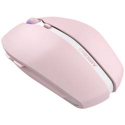 CHERRY GENTIX BT optická myš, přenos Bluetooth®, 7 tlačítko, 1000 dpi, 2000 dpi, Třešňový květ růžový