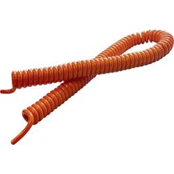 BKL Electronic 1506100 spirálový kabel H05BQ-F 400 mm / 1600 mm 4 G 0.75 mm² + 4 G 0.75 mm² oranžová 1 ks