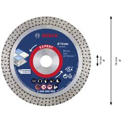 Bosch Accessories 2608900652 EXPERT HardCeramic diamantový řezný kotouč Průměr 76 mm Ø otvoru 10 mm kámen, beton, cihla, obklady 1 ks
