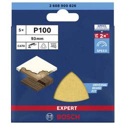 Bosch Accessories EXPERT C470 2608900826 brusný papír pro delta brusky s otvory Zrnitost 100 (d x š) 93 mm x 93 mm 5 ks