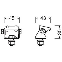 Osram Automotive držák LEDriving® Mounting Kit PX LEDPWL ACC 101 (š x v x h) 35 x 45 x 43 mm