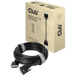 club3D DVI kabel DVI-D 24+1pol. Zástrčka 10.00 m černá CAC-1220 DVI kabel