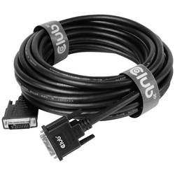 club3D DVI kabel DVI-D 24+1pol. Zástrčka 10.00 m černá CAC-1220 DVI kabel
