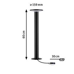 Paulmann P+S Poller Plate IP44 2200K 94723 Osvětlovací systém Plug&Shine LED zahradní reflektor LED 7 W zlatá antracitová