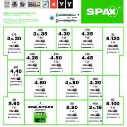 SPAX 5000009161019 sada kombinovaných šroubů 1 sada